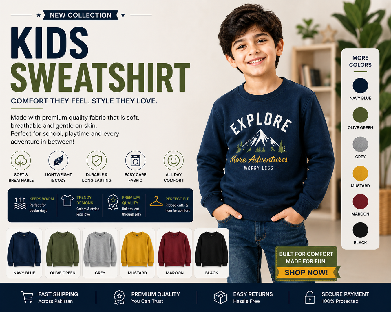Hoods & Sweatshirts for kids