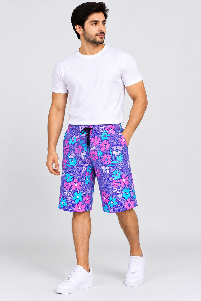 Next Summer Single Jersey Short For Men-Allover Print-BR13387