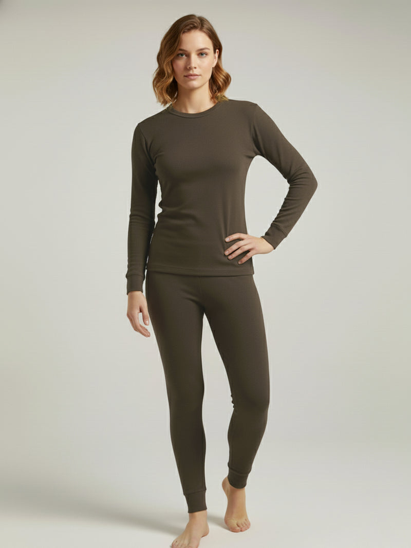 VZV Warmer Suit For Women-Dark Brown-VZV10