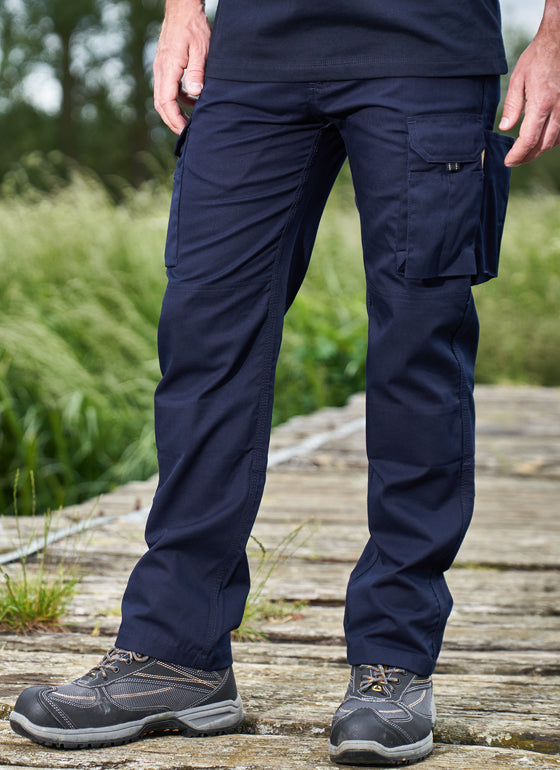Navy Blue Cargo Trouser For Men-BE0795