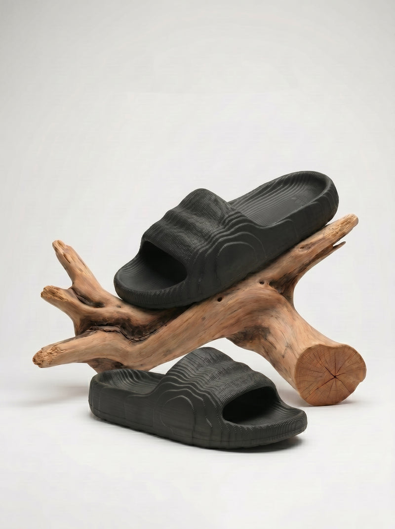 Men's Premium Flip Flop Fashion Slides-Black-BE6081