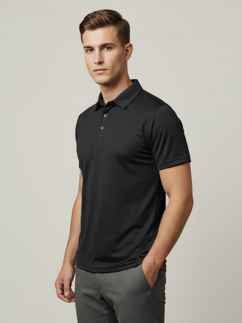 Rawgear Summer Dry Fit Polo Shirt For Men-Black-BE2444