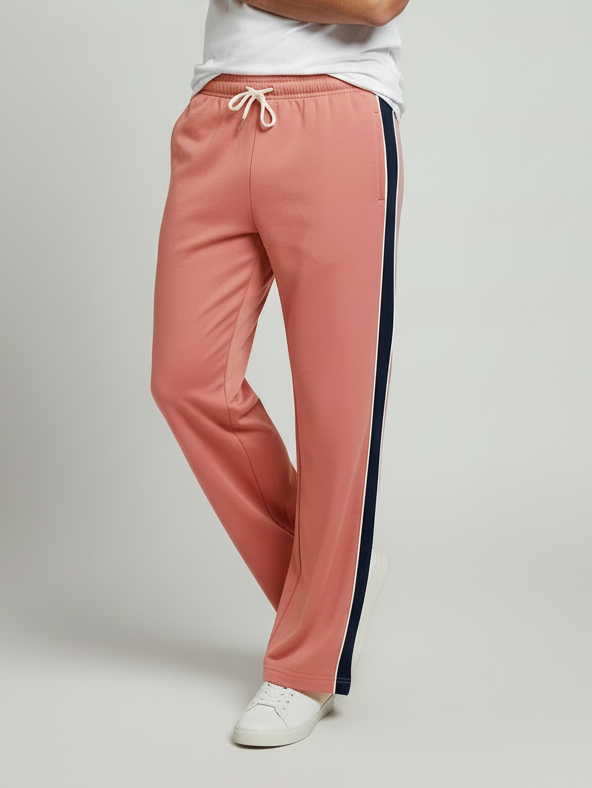 Stylish Regular Fit Single Jersey Summer Trouser For Men-Peach-NST10