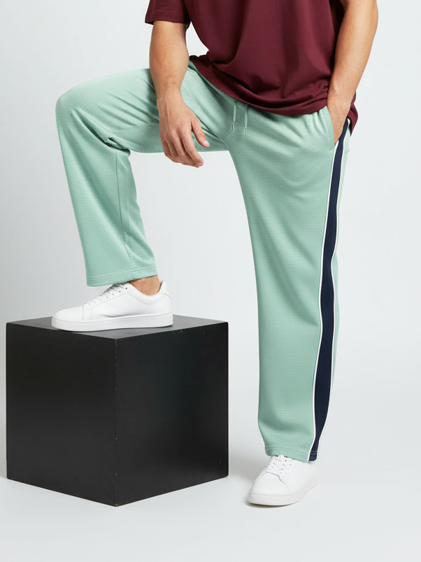 Stylish Regular Fit Summer Trouser For Men-Mint Green-NST34
