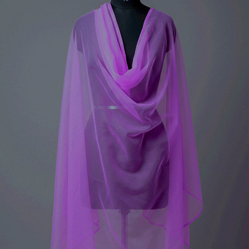 Imported Net Dupatta- Syan Blue