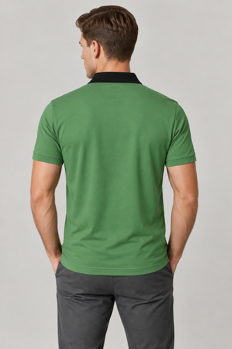 Men’s Premium both seasons four side lyicra Polo Shirt for men pastel green vpk01