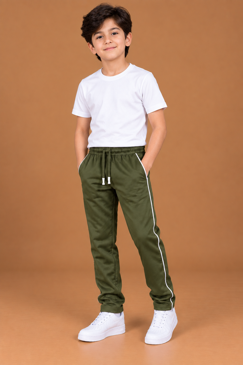 Premium Kids both seasons Trouser for olive-green bnm016