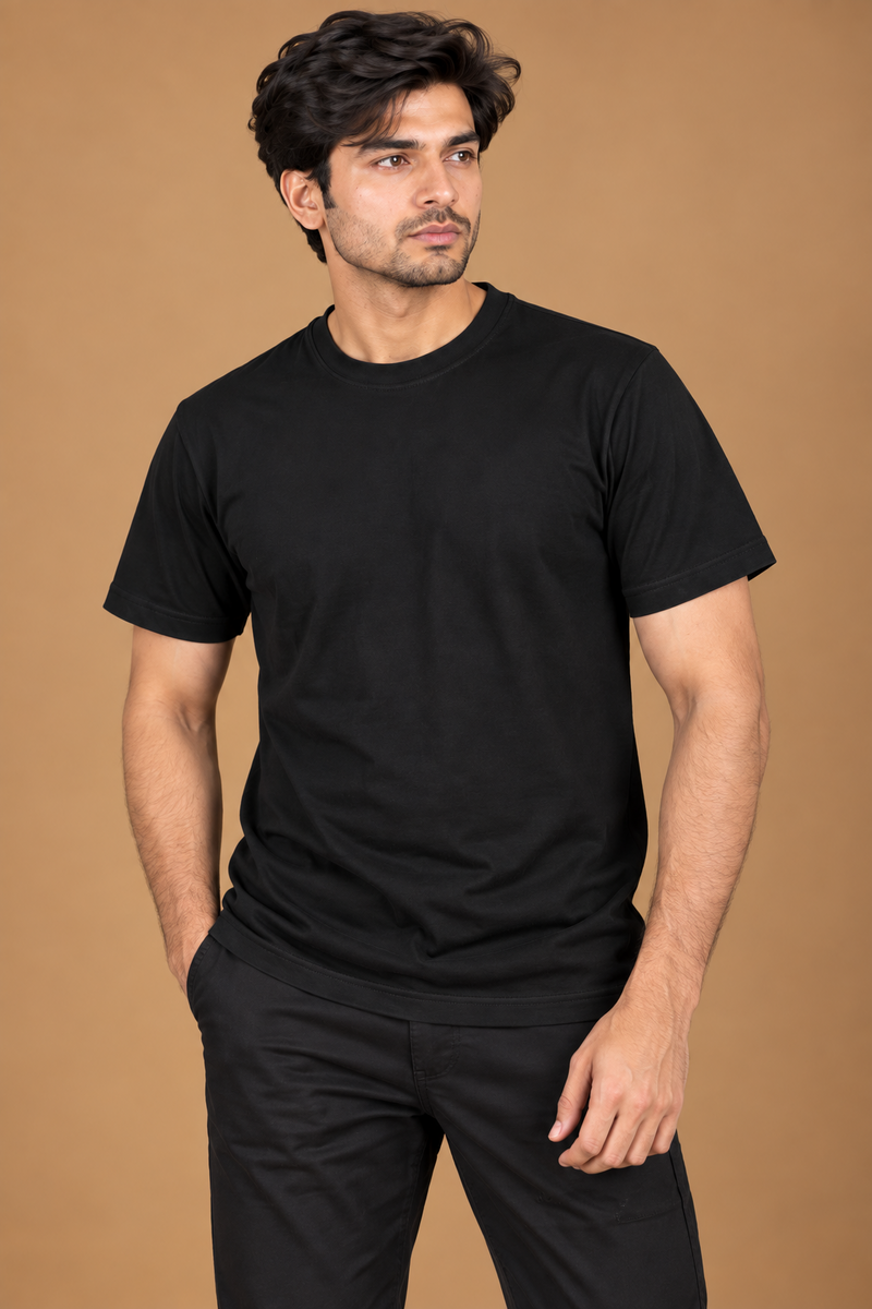 Louis Vicaci spandex Summer T Shirt For Men black ds321