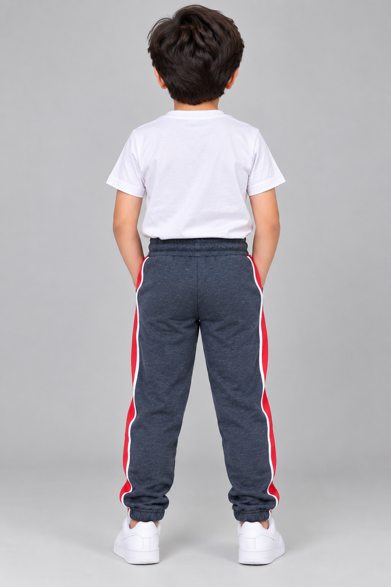 Premium Jogger Both Trouser For Kids-Dark Charcoal Grey- MU21