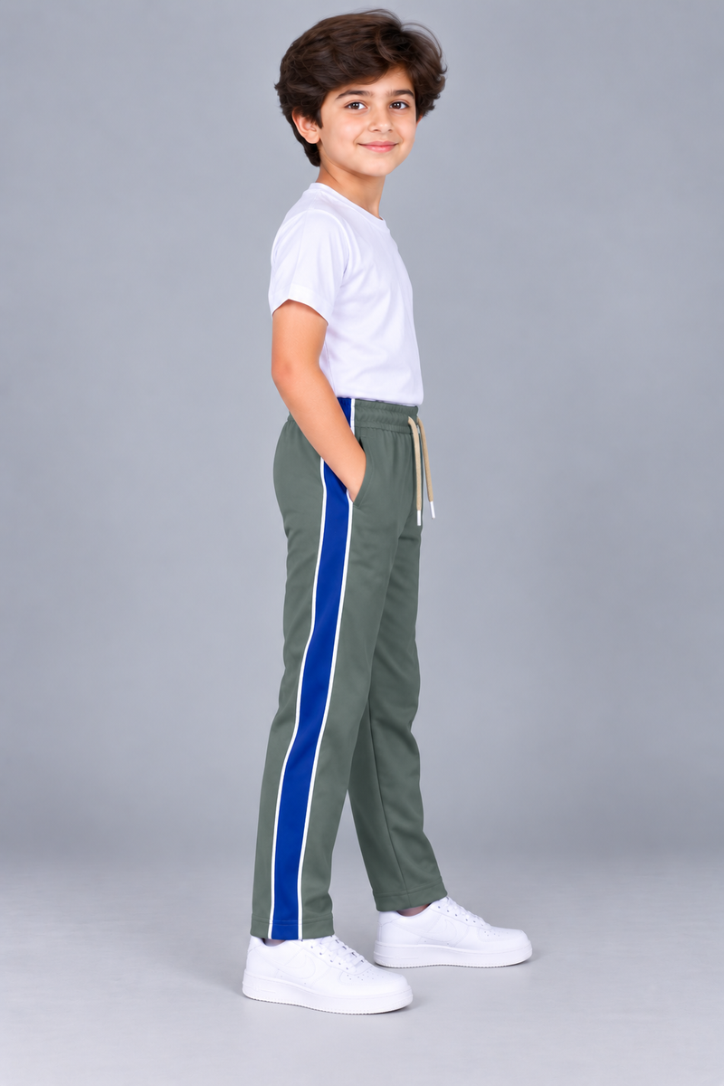 Premium Jogger Both Trouser For Kids-Muted Sage Green- MU22