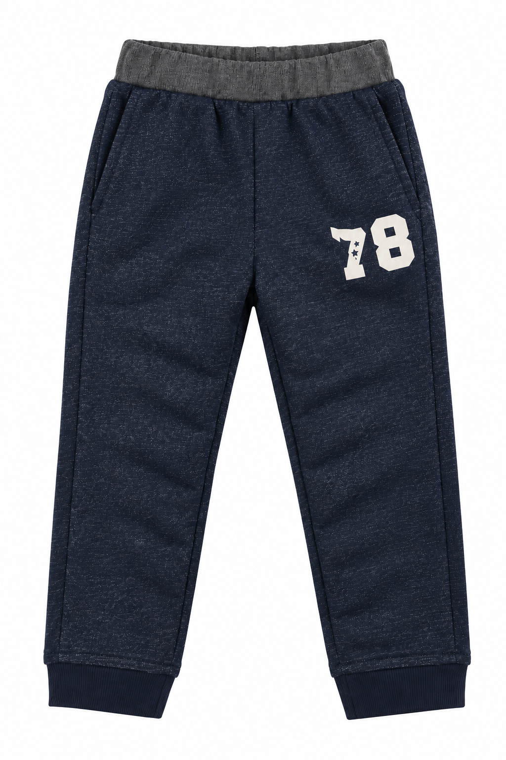 Kids 78 Graphic Navy Jogger Trouser-Navy Blue-MU55 — Brandsroots