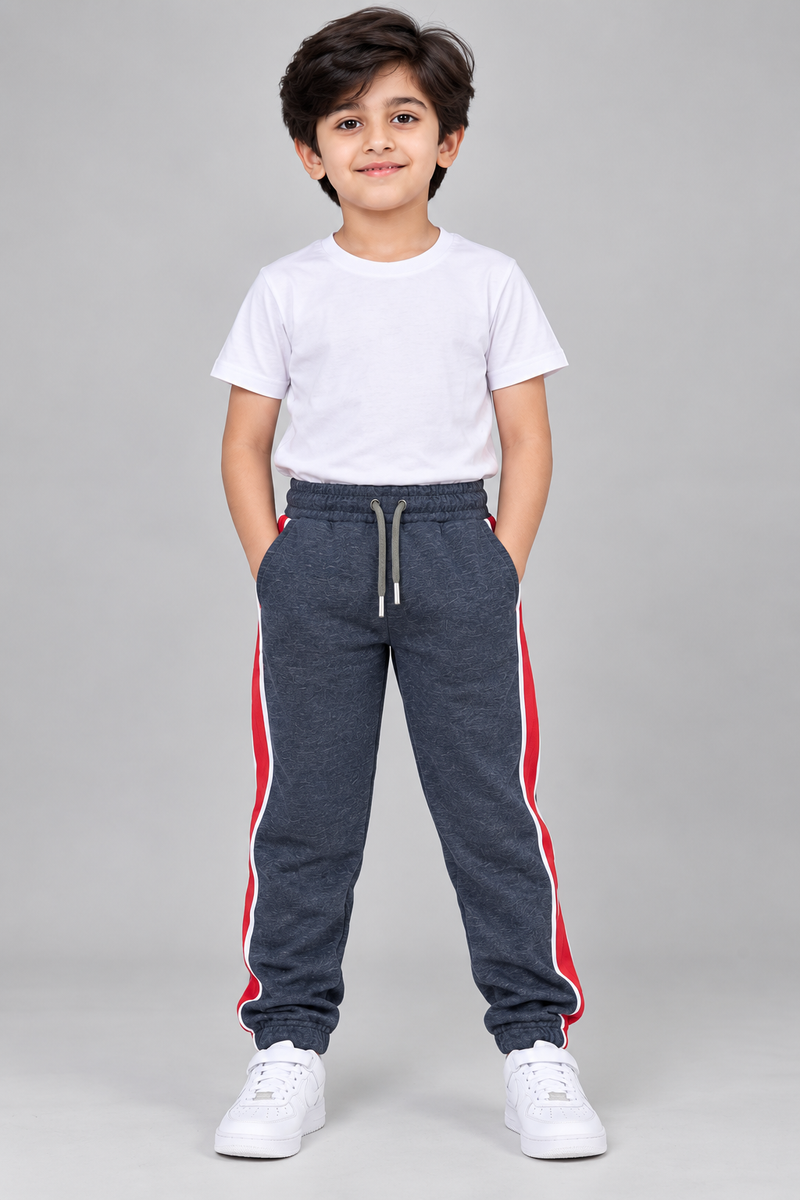 Premium Jogger Both Trouser For Kids-Dark Charcoal Grey- MU21