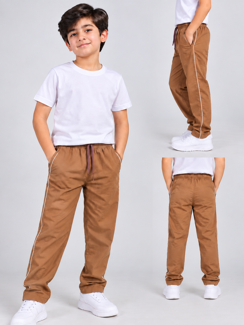 Premium Kids both seasons Trouser for Tan Brown bnm0156