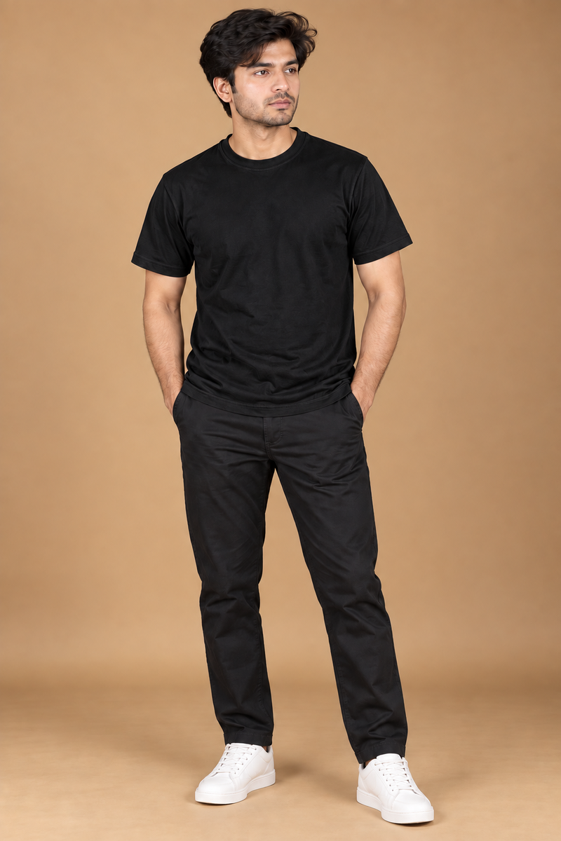 Louis Vicaci spandex Summer T Shirt For Men black ds321