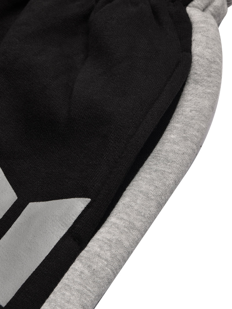 Louis Vicaci Fleece Tracksuit For Kids-Black with Grey-BR868
