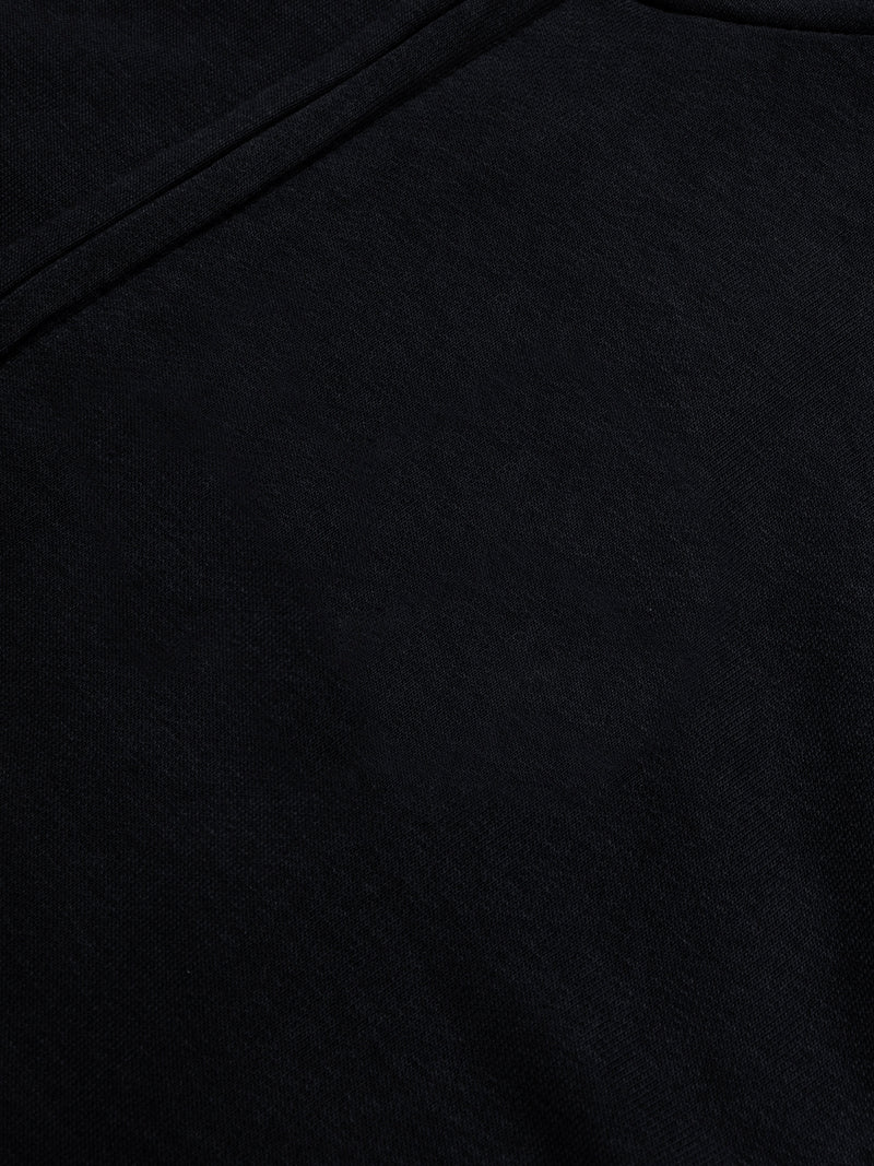 Louis Vicaci Stylish Zipper Mock Neck For Men-Black-BR967