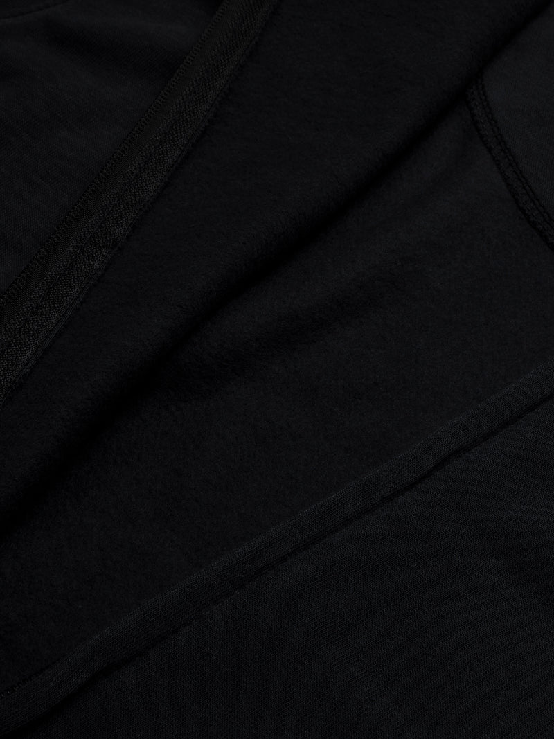 Louis Vicaci Stylish Zipper Mock Neck For Men-Black-BR967
