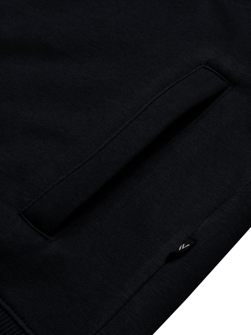 Louis Vicaci Stylish Zipper Mock Neck For Men-Black-BR967