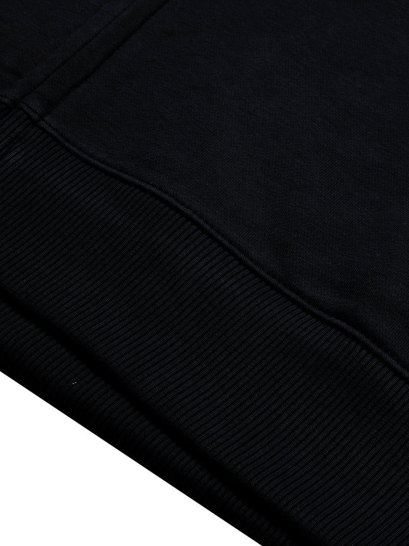 Louis Vicaci Stylish Zipper Mock Neck For Men-Black-BR967