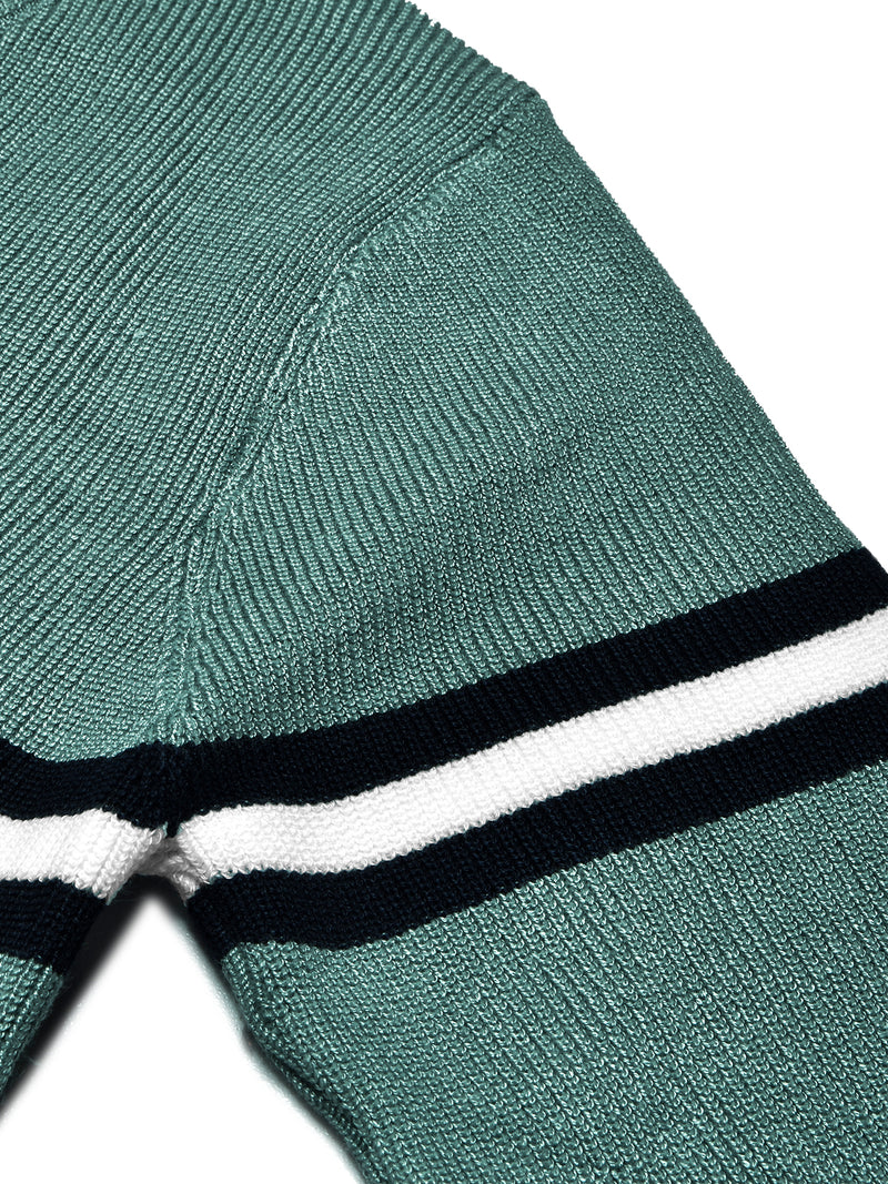 Louis Vicaci Full Sleeve Wool Sweater For Men-Slate Green-BR1038