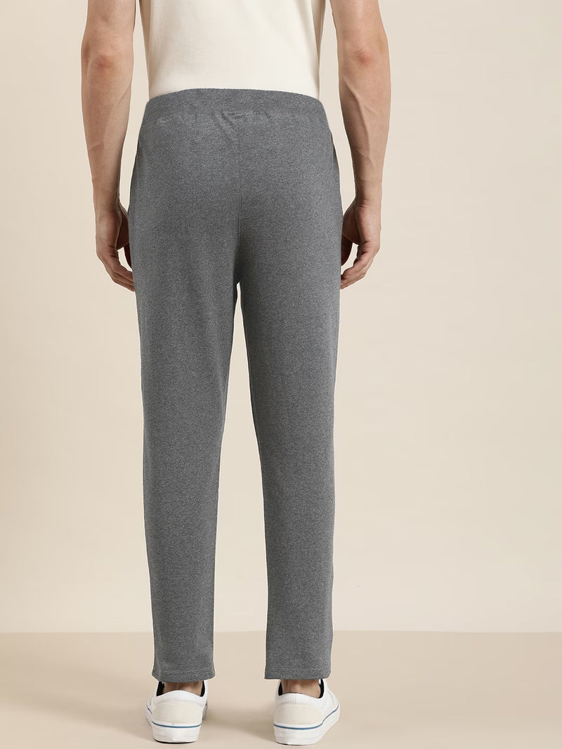 Drift King Regular Fit Heavy Fleece Jogger Trouser For Men-Charcoal Melange-BR1104