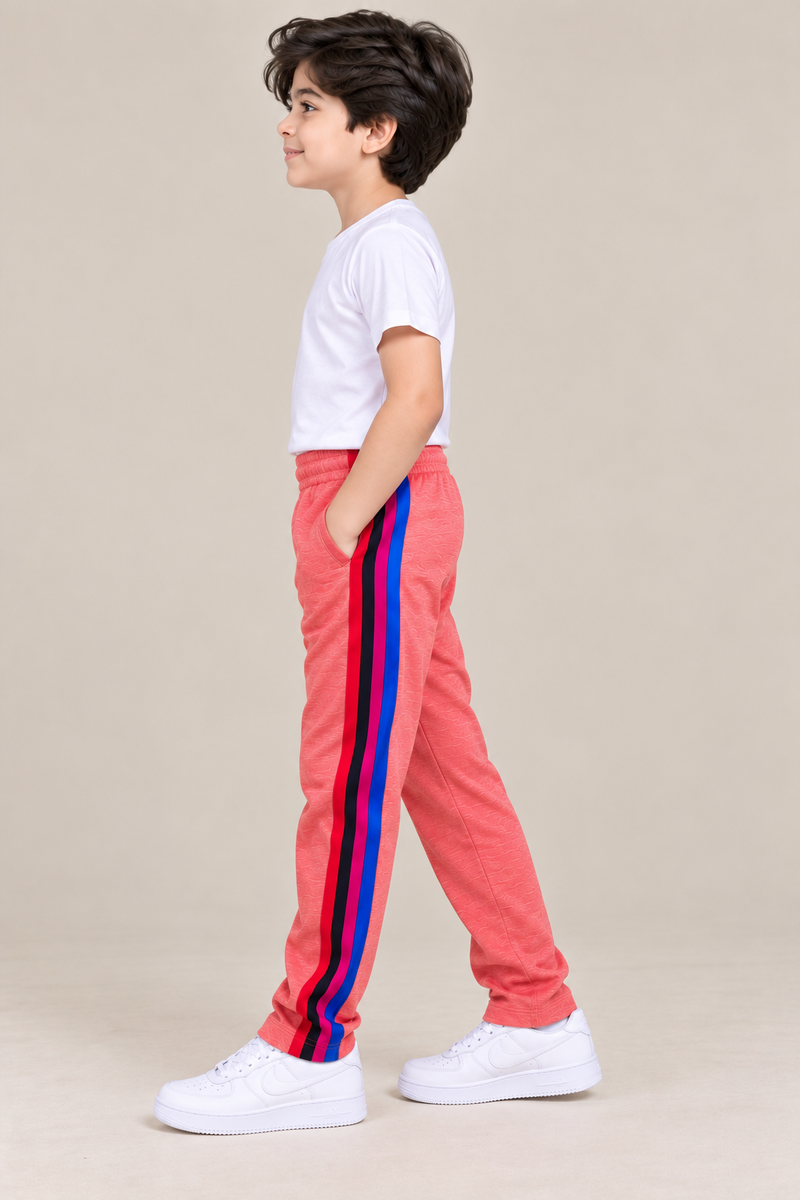 Premium Jogger Both Trouser For Kids- Coral Salmon- MU11