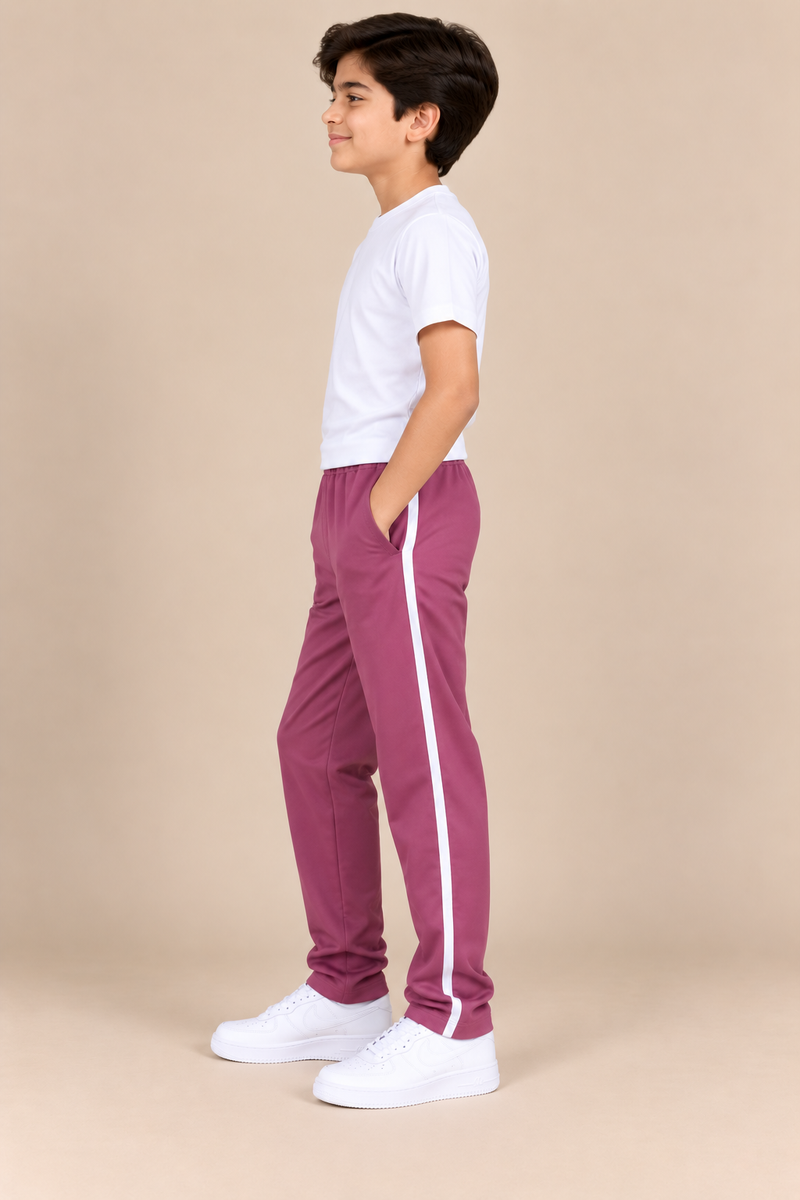 Premium Jogger Both Trouser For Kids- Dusty Magenta - MU08