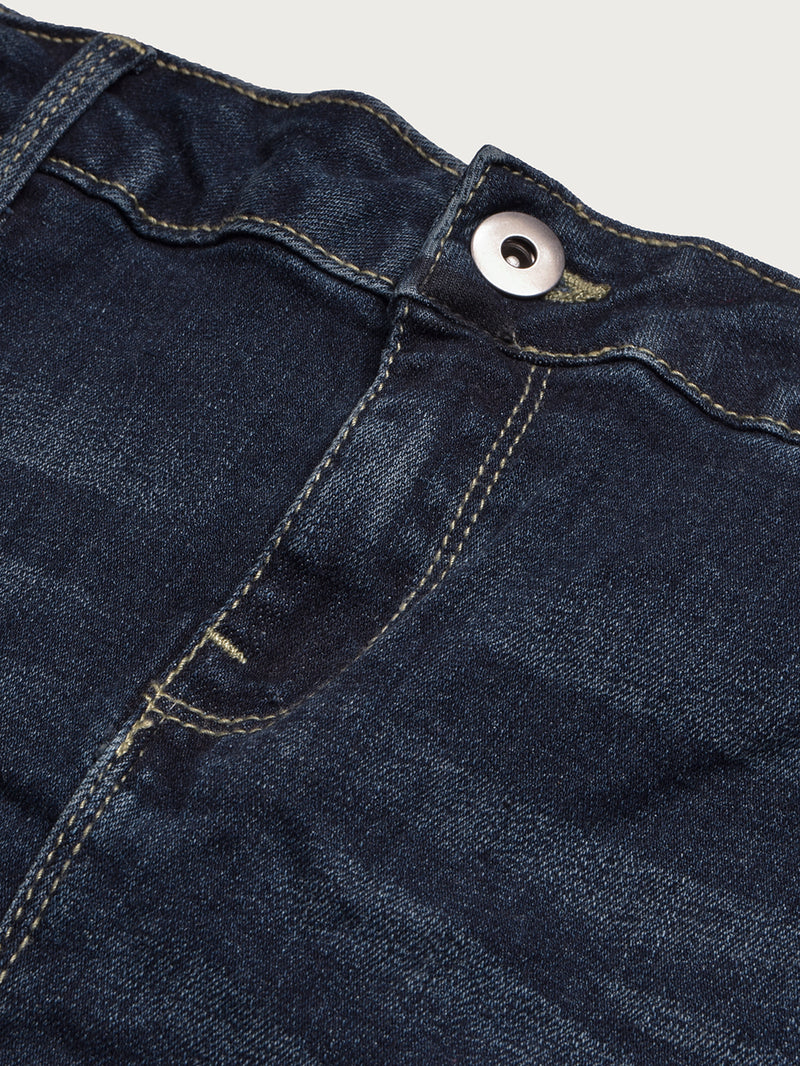 Camaieu Denim Skirt For Women-Navy Faded-BR13526