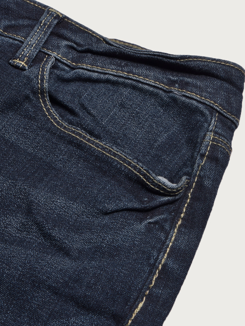 Camaieu Denim Skirt For Women-Navy Faded-BR13526