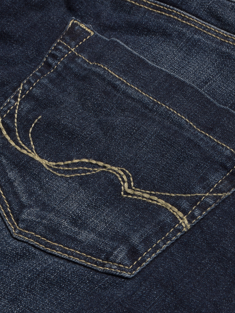 Camaieu Denim Skirt For Women-Navy Faded-BR13526