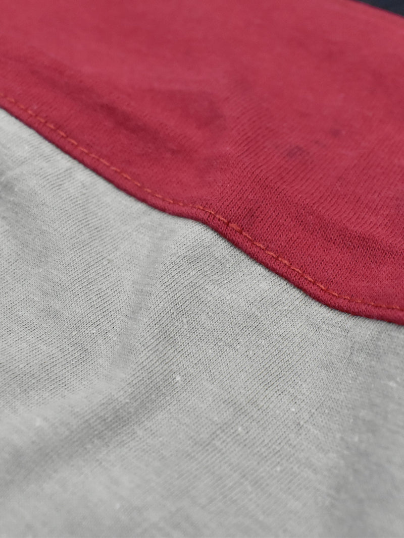 Champion Single Jersey Polo Shirt For Kids-Grey with Red & Navy Panels-BR13182