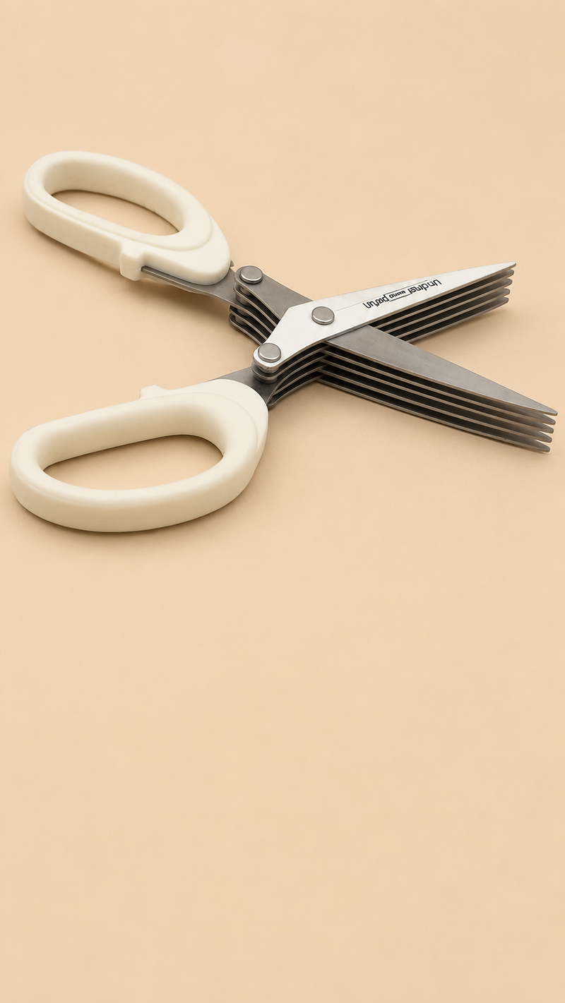 5-Blade Multipurpose Herb & Vegetable Scissors – Quick Chopping Kitchen Tool