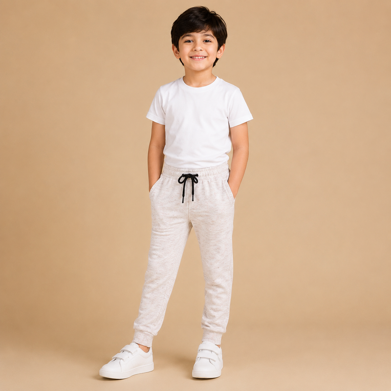 Kids Classic Plain White Cotton T-Shirt – Soft & Comfortable na7