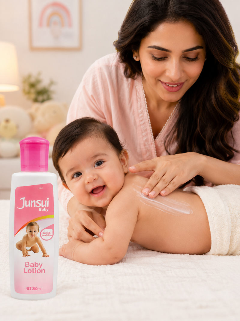 Junsui Baby Lotion 200ml – Gentle & Non-Sticky Moisturizing Lotion