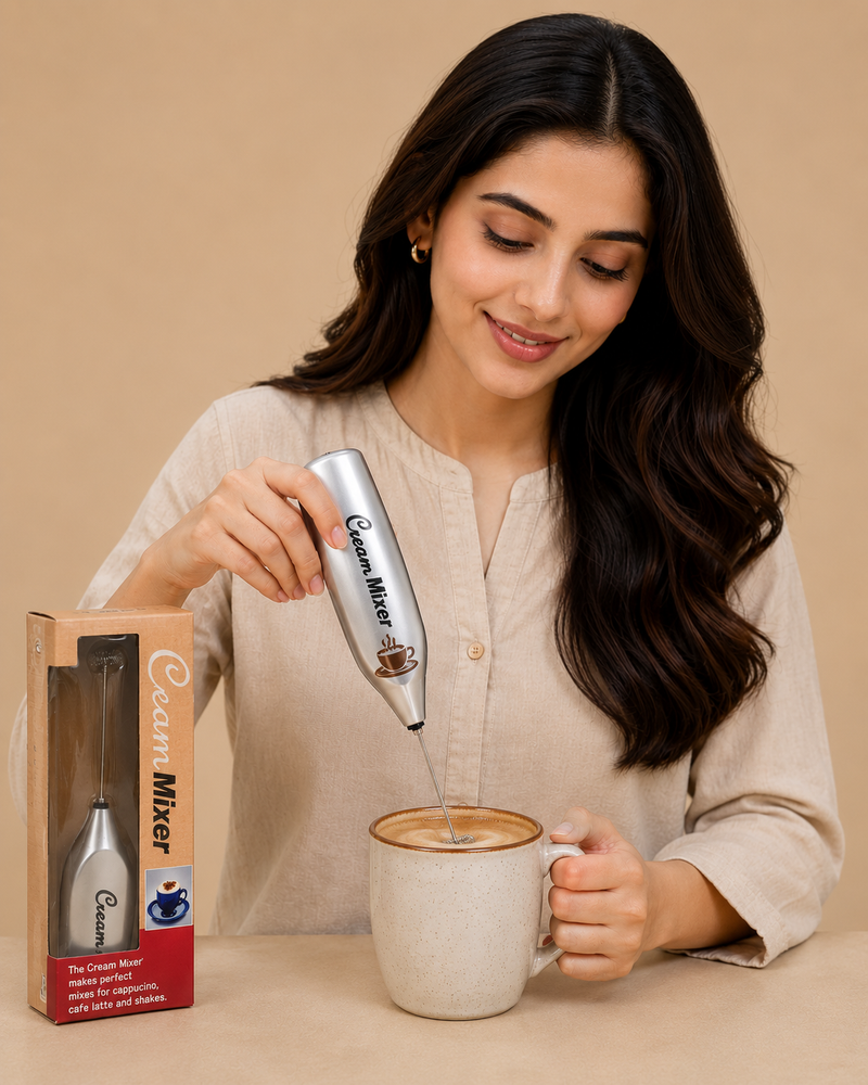 Handheld Electric Milk Frother & Coffee Mixer