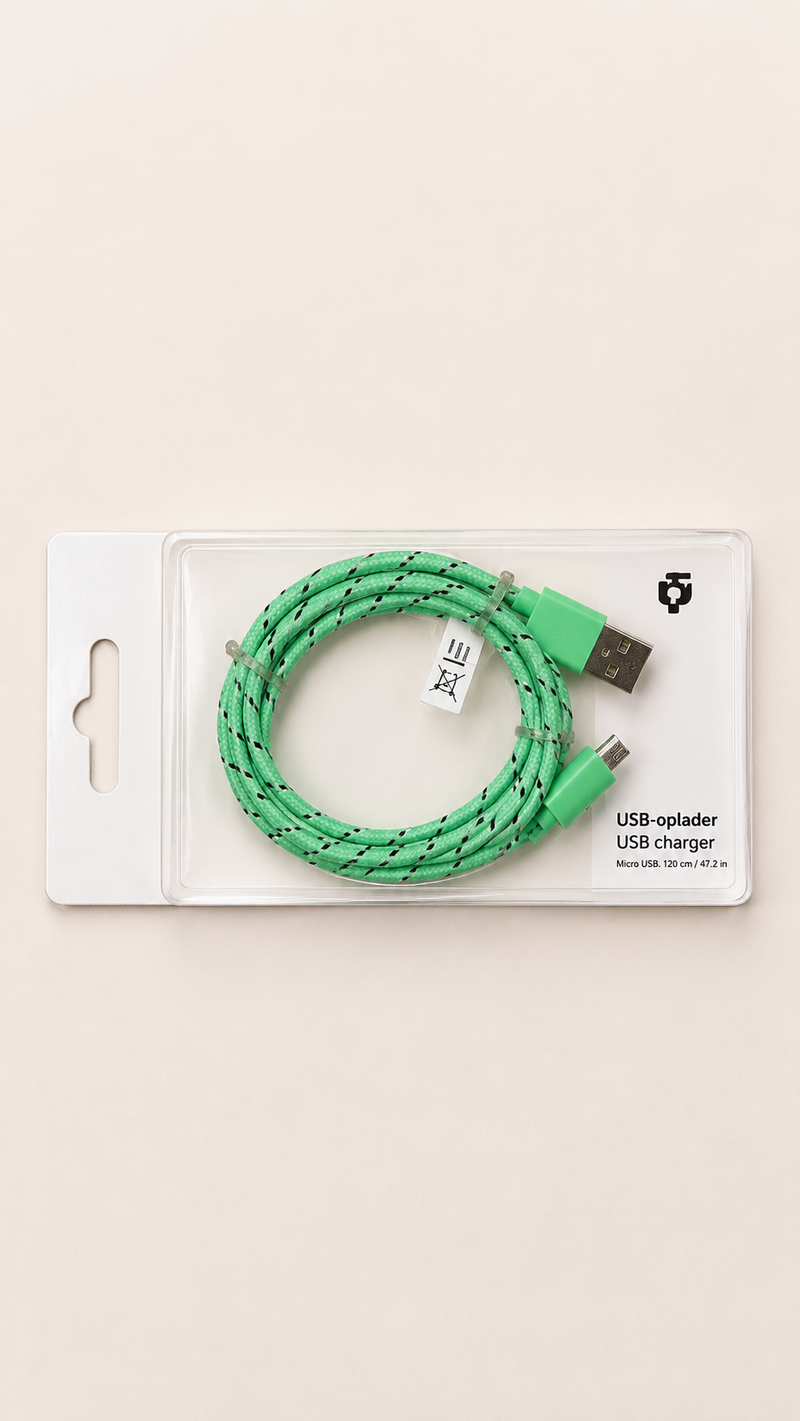 Braided Micro USB Charging Cable – 1.2m Fast Sync & Charge