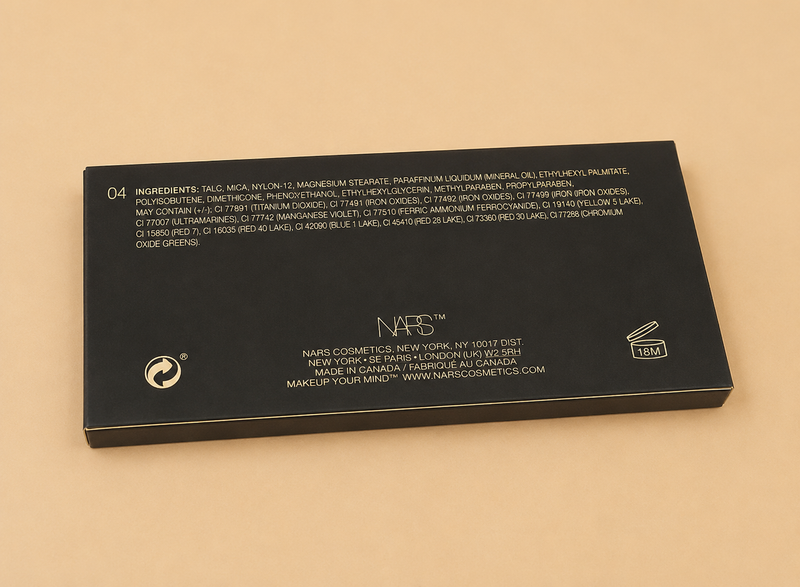NARS Professional Eyeshadow Palette – 9 Color Matte & Shimmer