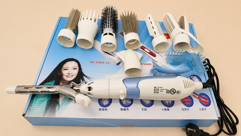 9-in-1 Hot Air Styler Hair Dryer Brush Set | Multi-Function Hair Styling Tool
