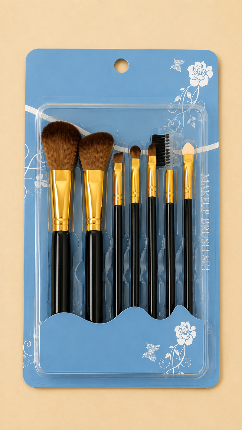7-Piece Professional Makeup Brush Set