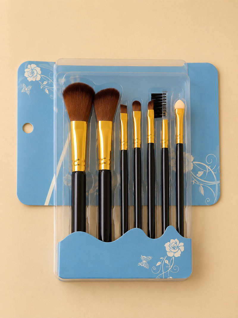 7-Piece Professional Makeup Brush Set