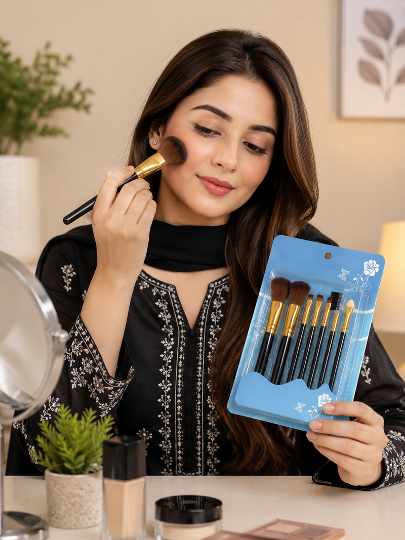 7-Piece Professional Makeup Brush Set