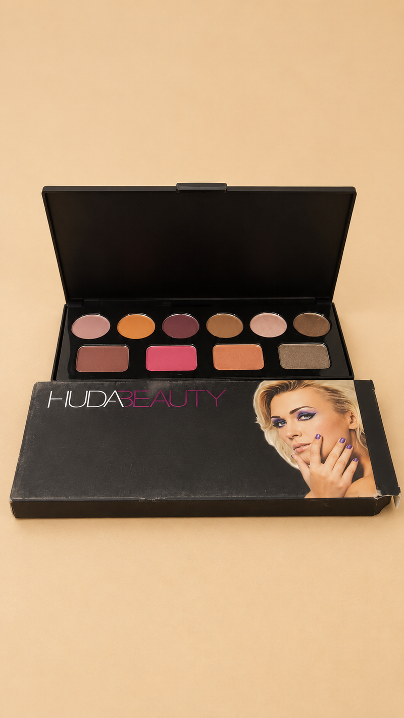 HUDA BEAUTY Professional Makeup Kit – Complete Beauty Set for Eyes, Face & Lips
