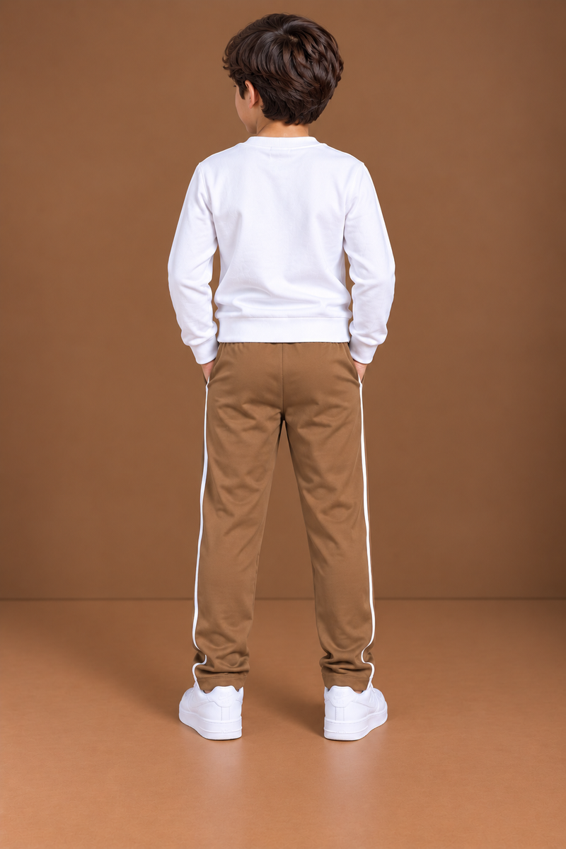 Premium Kids Fleece Trouser for salad brown  bnm08