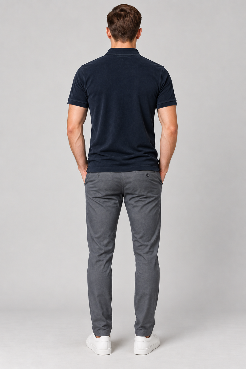 Men’s Premium Velvet Polo Shirt for men Dark navy vp03