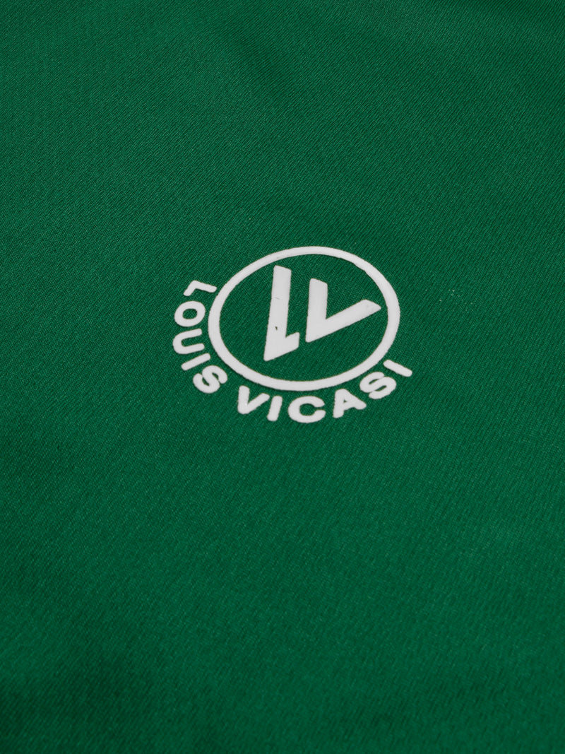 Louis Vicaci Summer Active Wear Tracksuit For Men-Green with Navy Panels-RT2437