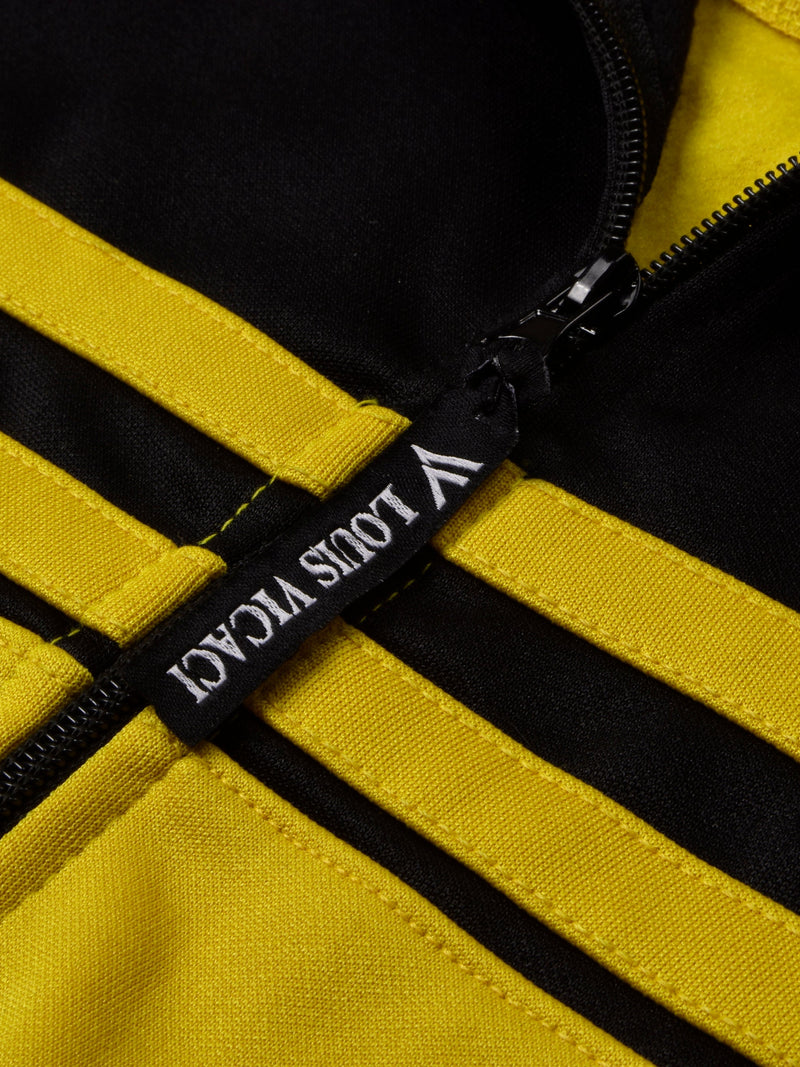 Louis Vicaci Lightning Flash Training Tracksuit For Men-Black & Yellow-RT1145
