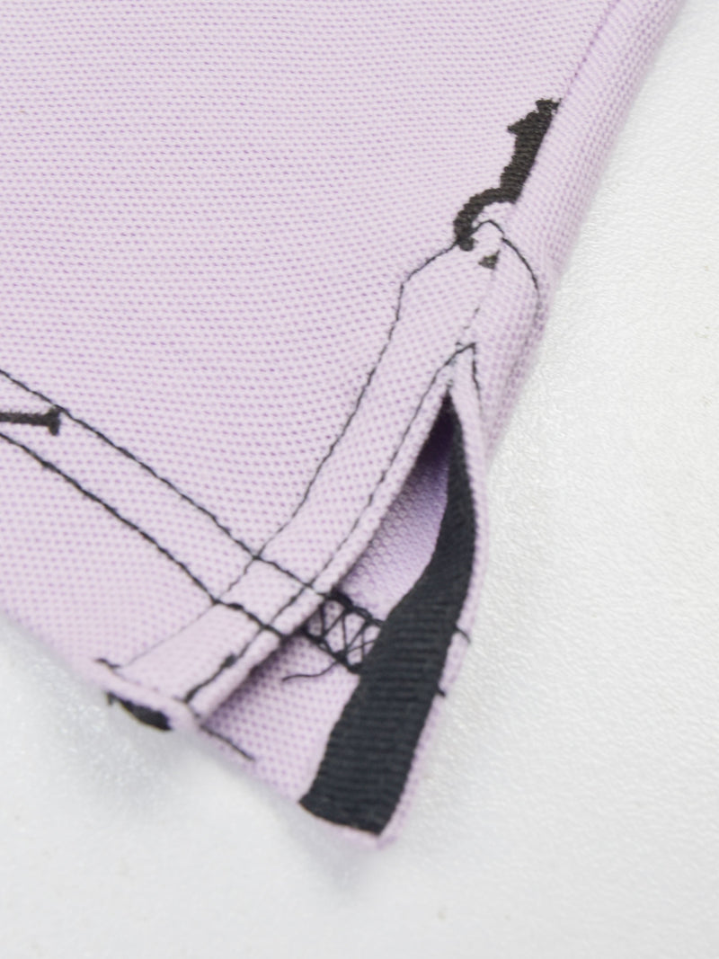Summer Polo Shirt For Men-Light Purple-AN3967