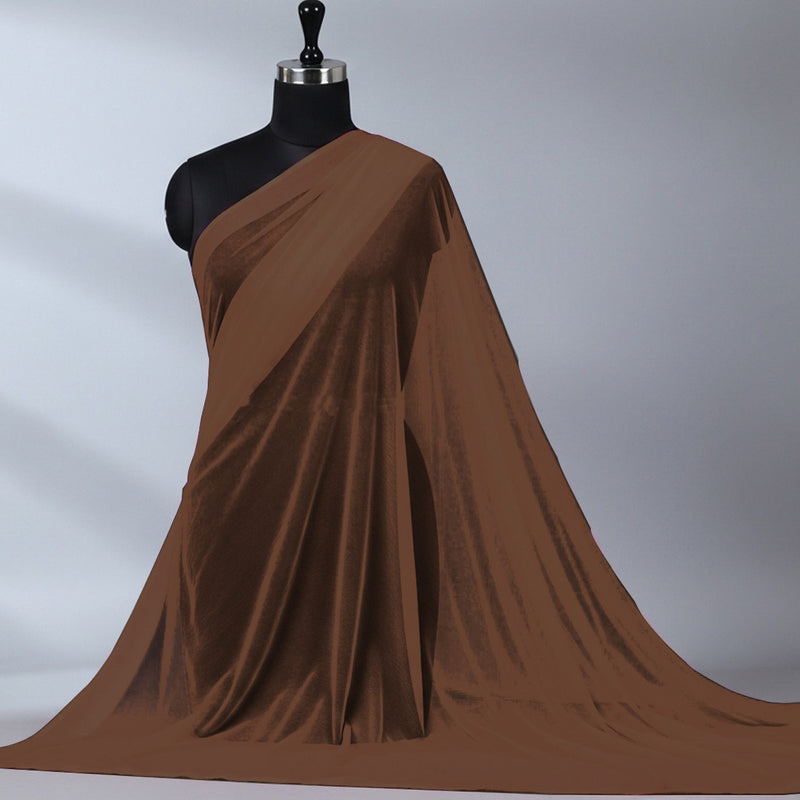 Imported Net Dupatta-Brown