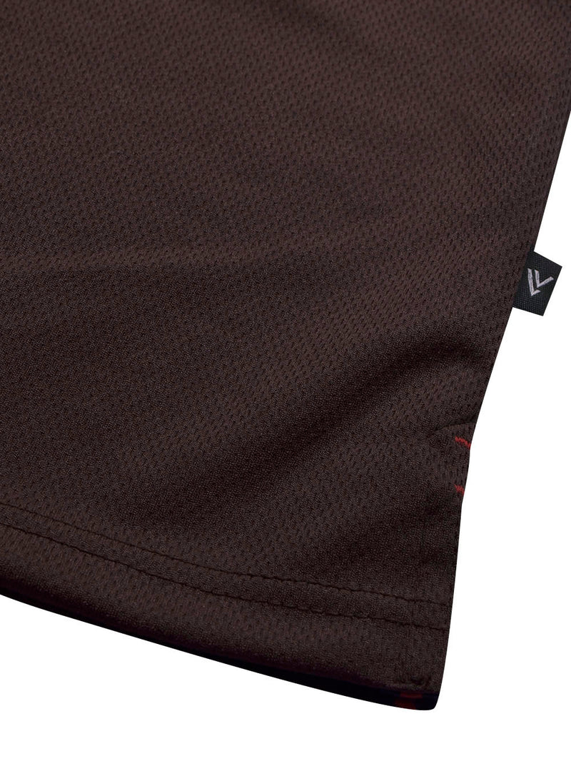 Stylish Spandex Dry Polo Shirt For Men-Black-BE1342/Rt011