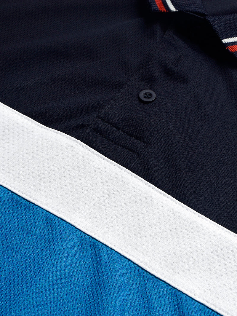 Stylish Spandex Dry Polo Shirt For Men-Black-BE1342/Rt006